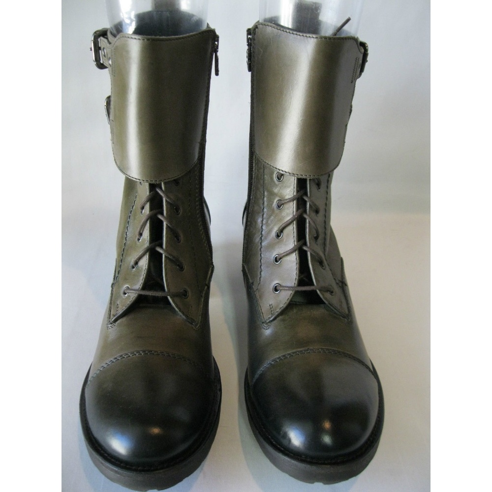 NEW Alberto Fermani Olive Green Combat Boot Final Price